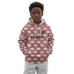 Personalized Kenya Athletics Kid Hoodie White Jersey - African Pride