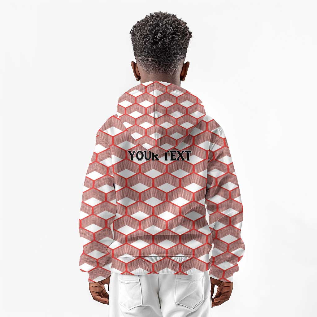 Personalized Kenya Athletics Kid Hoodie White Jersey - African Pride