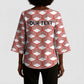 Personalized Kenya Athletics White Jersey Kimono Sleeve Blouse
