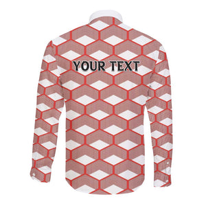 Personalized Kenya Athletics Long Sleeve Button Shirt White Jersey - African Pride