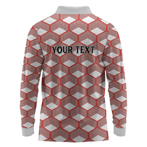 Personalized Kenya Athletics Long Sleeve Polo Shirt White Jersey - African Pride