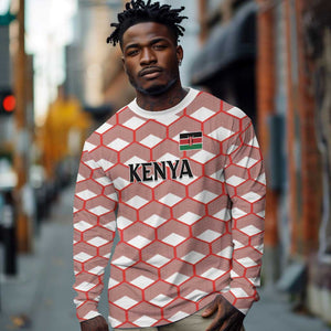 Personalized Kenya Athletics Long Sleeve Shirt White Jersey - African Pride