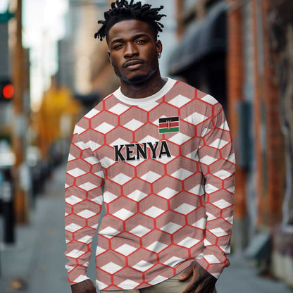 Personalized Kenya Athletics Long Sleeve Shirt White Jersey - African Pride