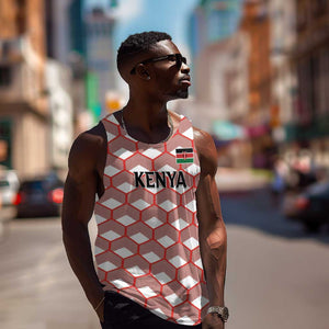 Personalized Kenya Athletics Men Tank Top White Jersey - African Pride