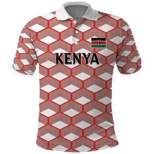 Personalized Kenya Athletics Polo Shirt White Jersey - African Pride