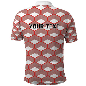 Personalized Kenya Athletics Polo Shirt White Jersey - African Pride