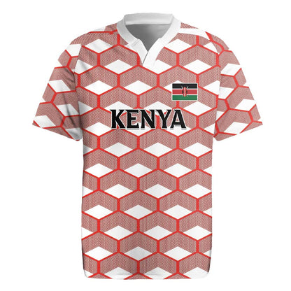 Personalized Kenya Athletics Rugby Jersey White Jersey - African Pride