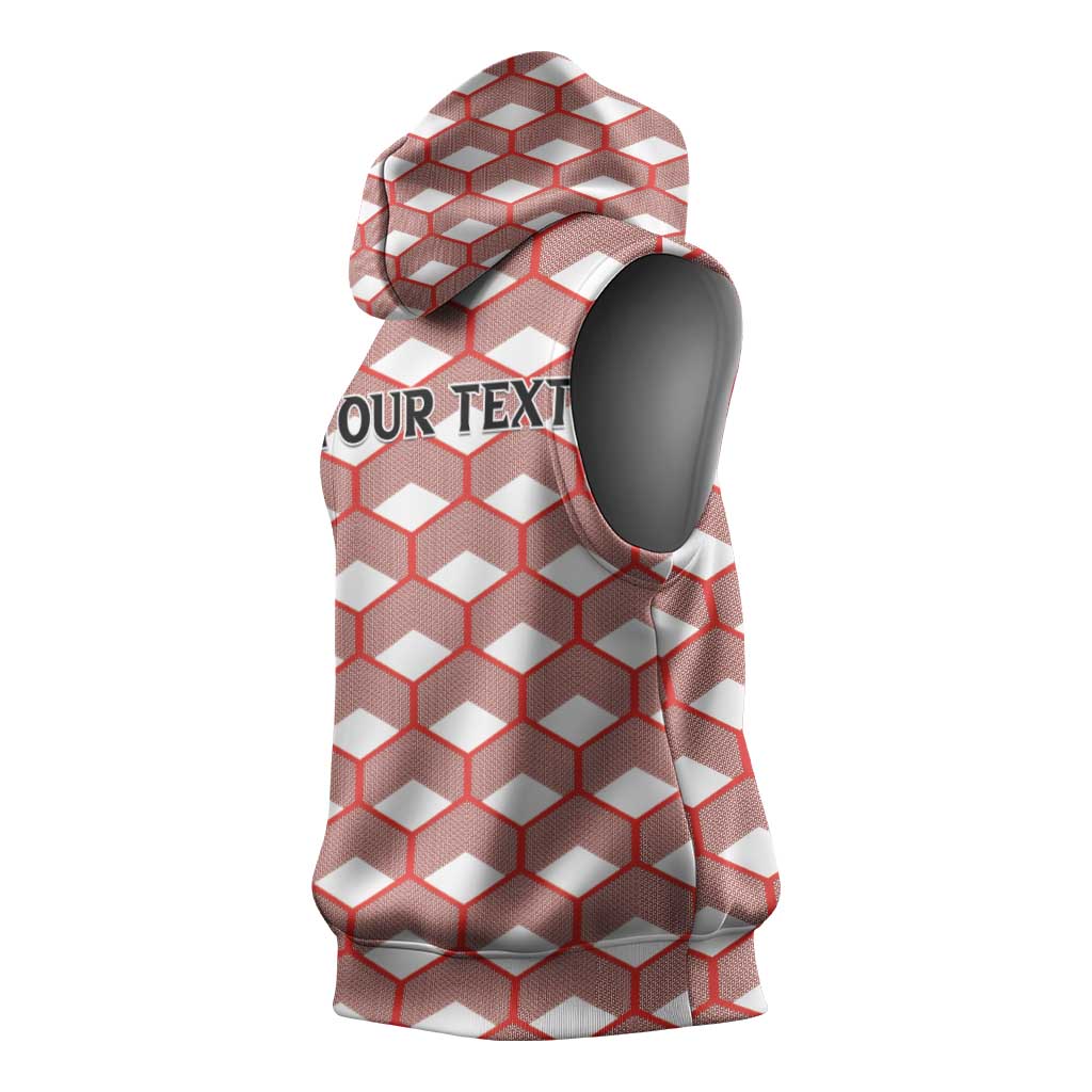 Personalized Kenya Athletics Sleeveless Hoodie White Jersey - African Pride