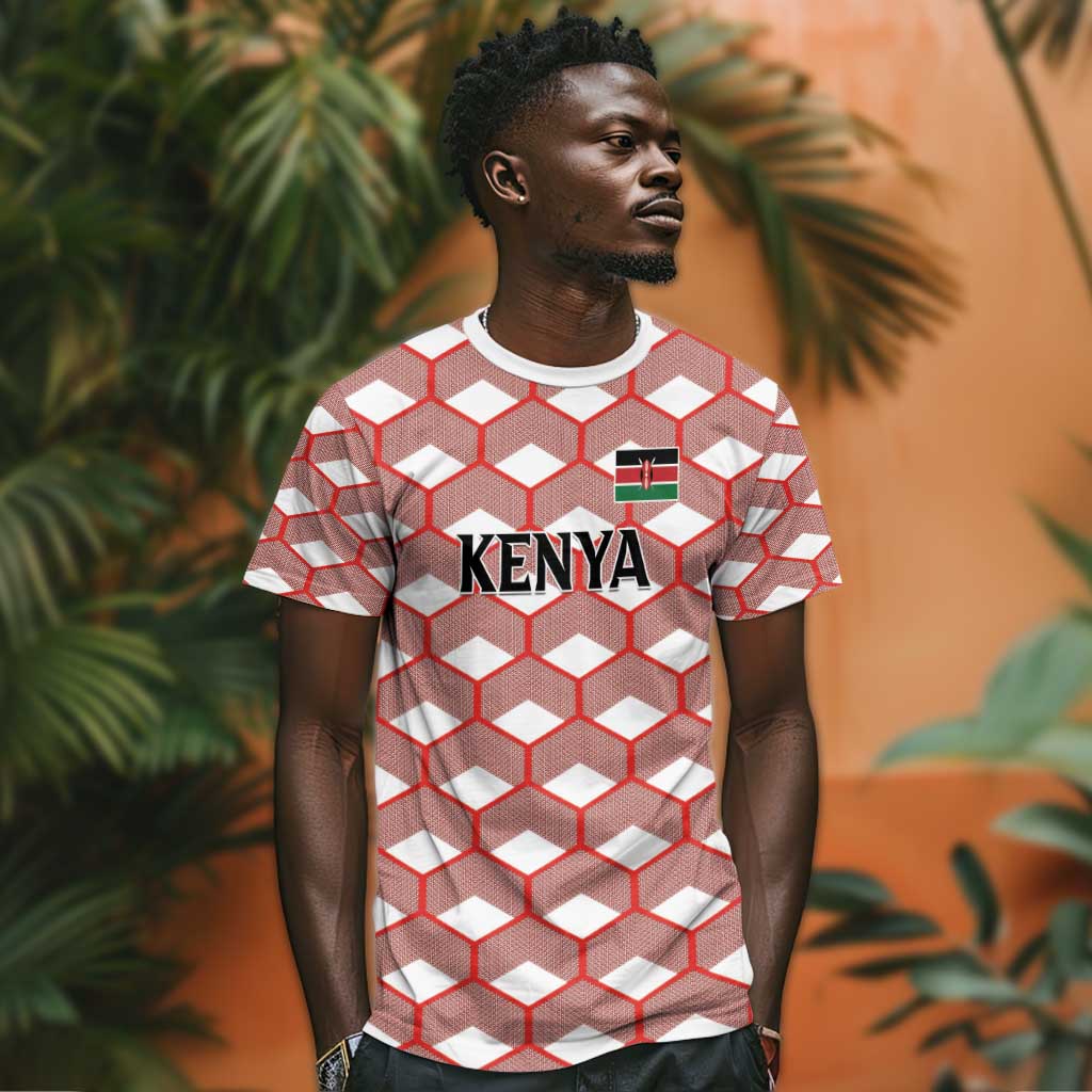 Personalized Kenya Athletics T shirt White Jersey - African Pride