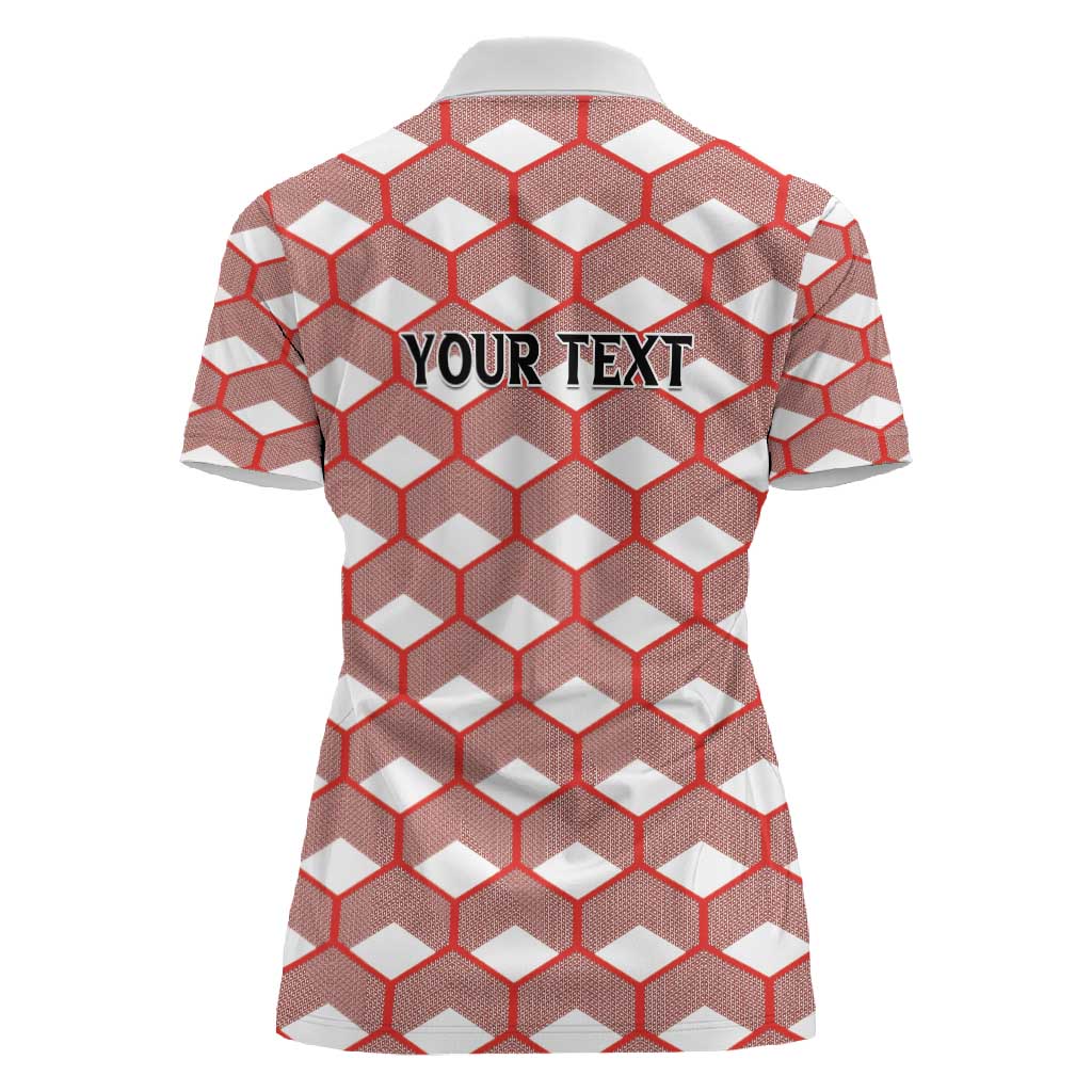 Personalized Kenya Athletics Women Polo Shirt White Jersey - African Pride