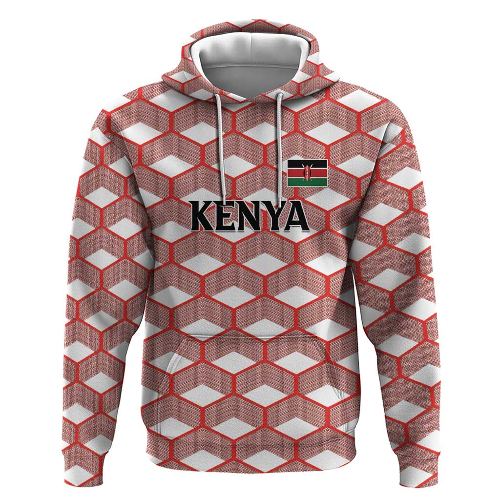 Personalized Kenya Athletics Zip Hoodie White Jersey - African Pride
