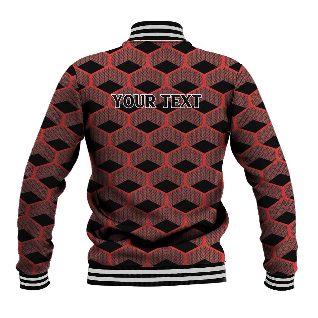 Personalized Kenya Athletics Baseball Jacket Black Jersey - African Pride