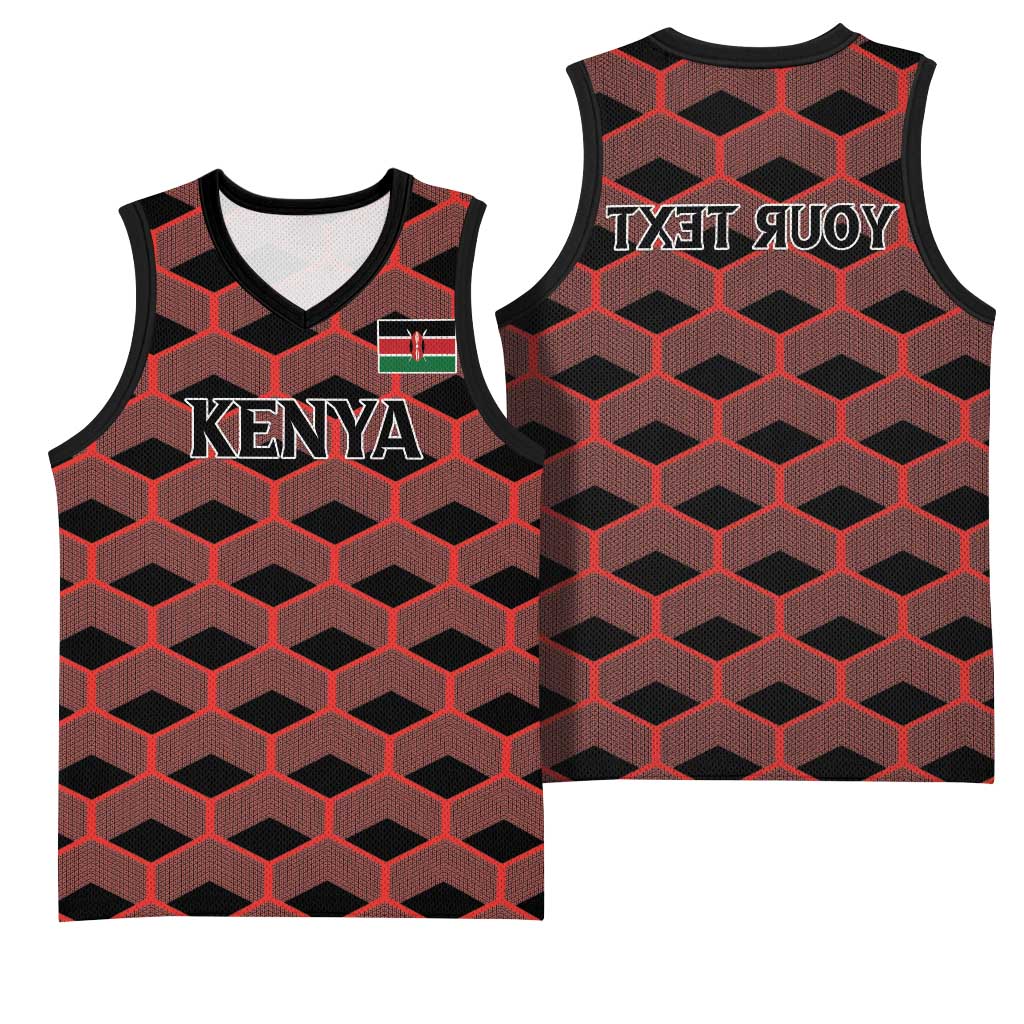 Personalized Kenya Athletics Basketball Jersey Black Jersey - African Pride