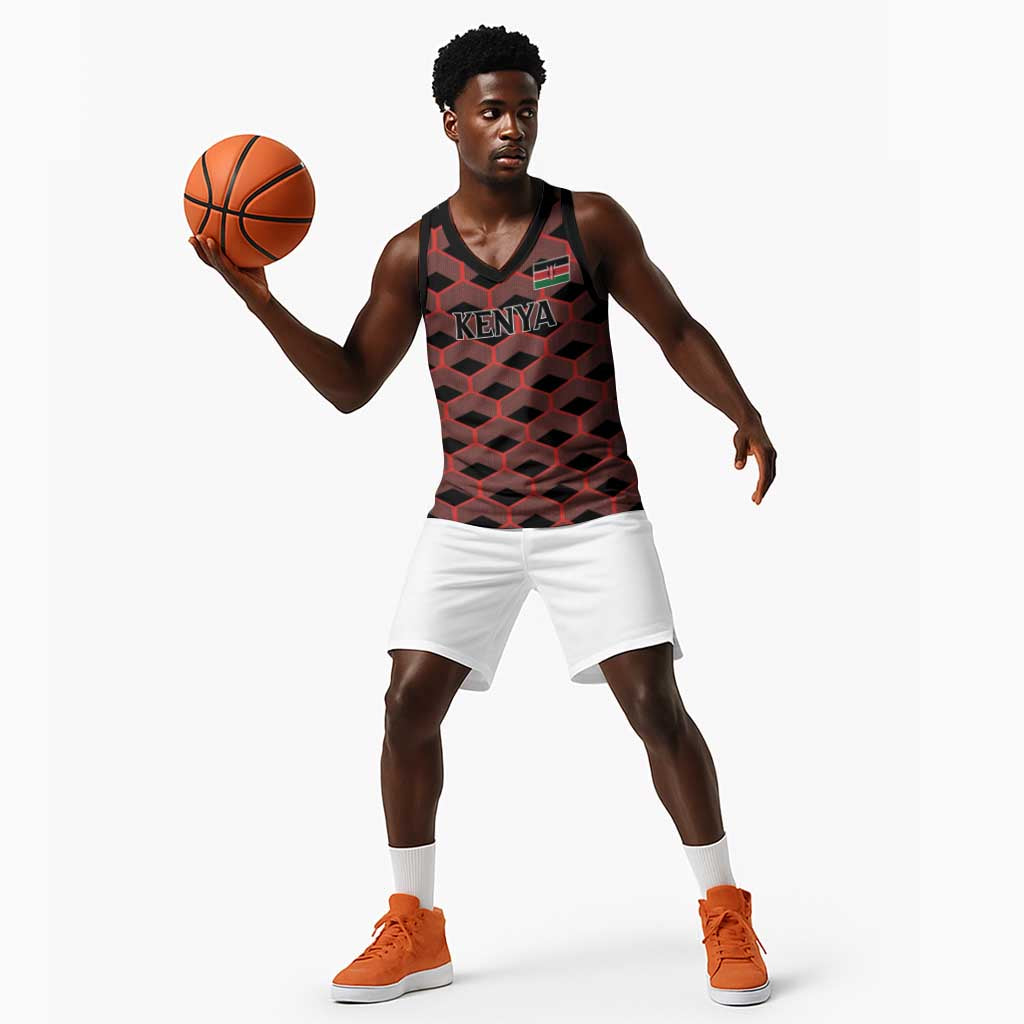 Personalized Kenya Athletics Basketball Jersey Black Jersey - African Pride