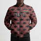 Personalized Kenya Athletics Black Jersey Bomber Puffer Jacket