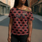 Personalized Kenya Athletics Black Jersey Cross Shoulder Shirt