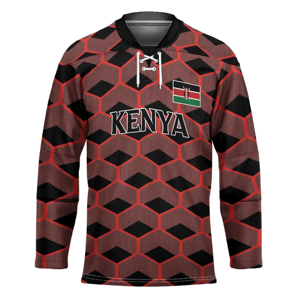 Personalized Kenya Athletics Black Jersey Hockey Jersey