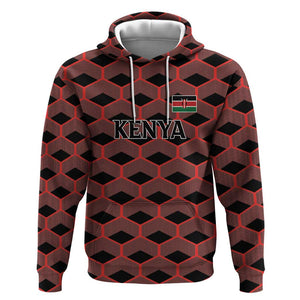 Personalized Kenya Athletics Hoodie Black Jersey - African Pride