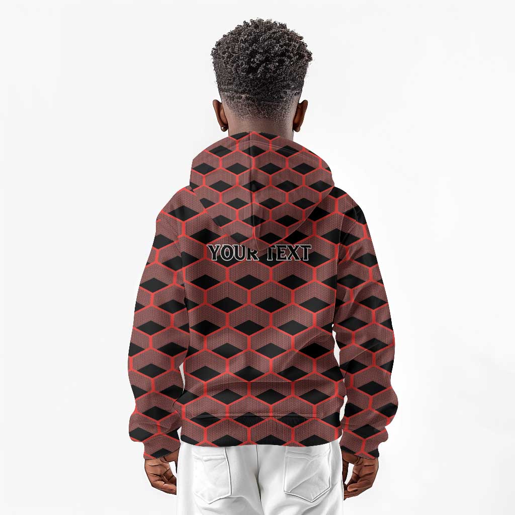 Personalized Kenya Athletics Kid Hoodie Black Jersey - African Pride