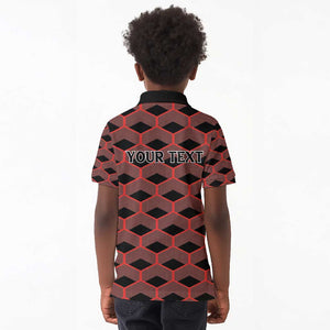 Personalized Kenya Athletics Kid Polo Shirt Black Jersey - African Pride