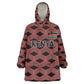 Personalized Kenya Athletics Kid Wearable Blanket Hoodie Black Jersey - African Pride
