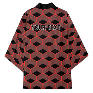 Personalized Kenya Athletics Black Jersey Kimono