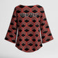 Personalized Kenya Athletics Black Jersey Kimono Sleeve Blouse