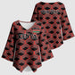 Personalized Kenya Athletics Black Jersey Kimono Sleeve Blouse