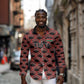 Personalized Kenya Athletics Long Sleeve Button Shirt Black Jersey - African Pride