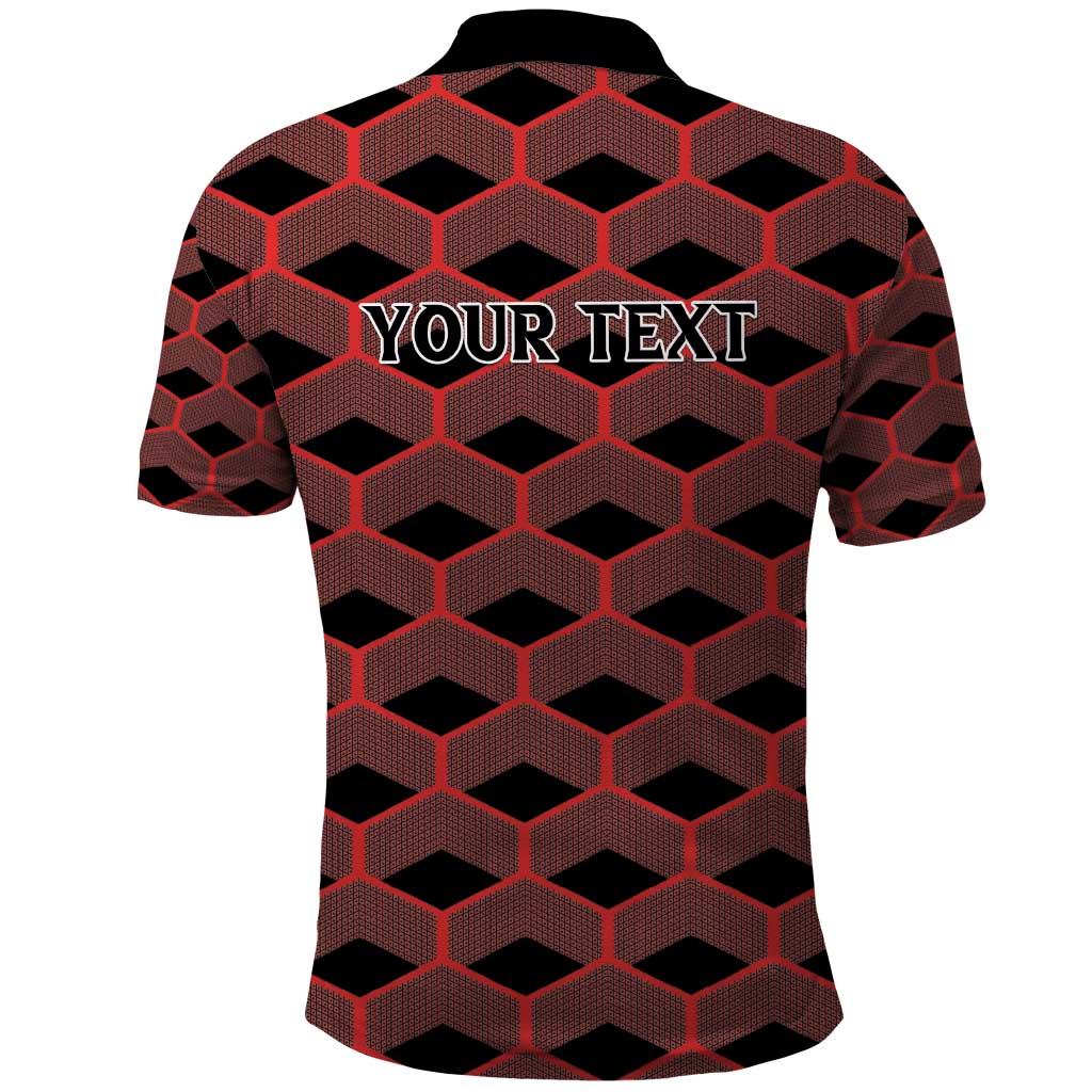 Personalized Kenya Athletics Polo Shirt Black Jersey - African Pride