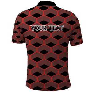 Personalized Kenya Athletics Polo Shirt Black Jersey - African Pride