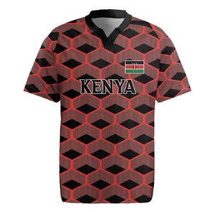 Personalized Kenya Athletics Rugby Jersey Black Jersey - African Pride