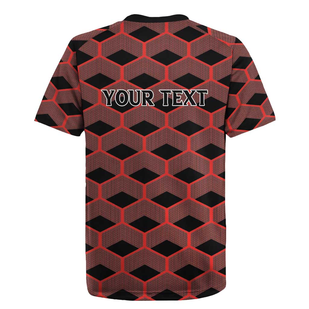 Personalized Kenya Athletics Rugby Jersey Black Jersey - African Pride