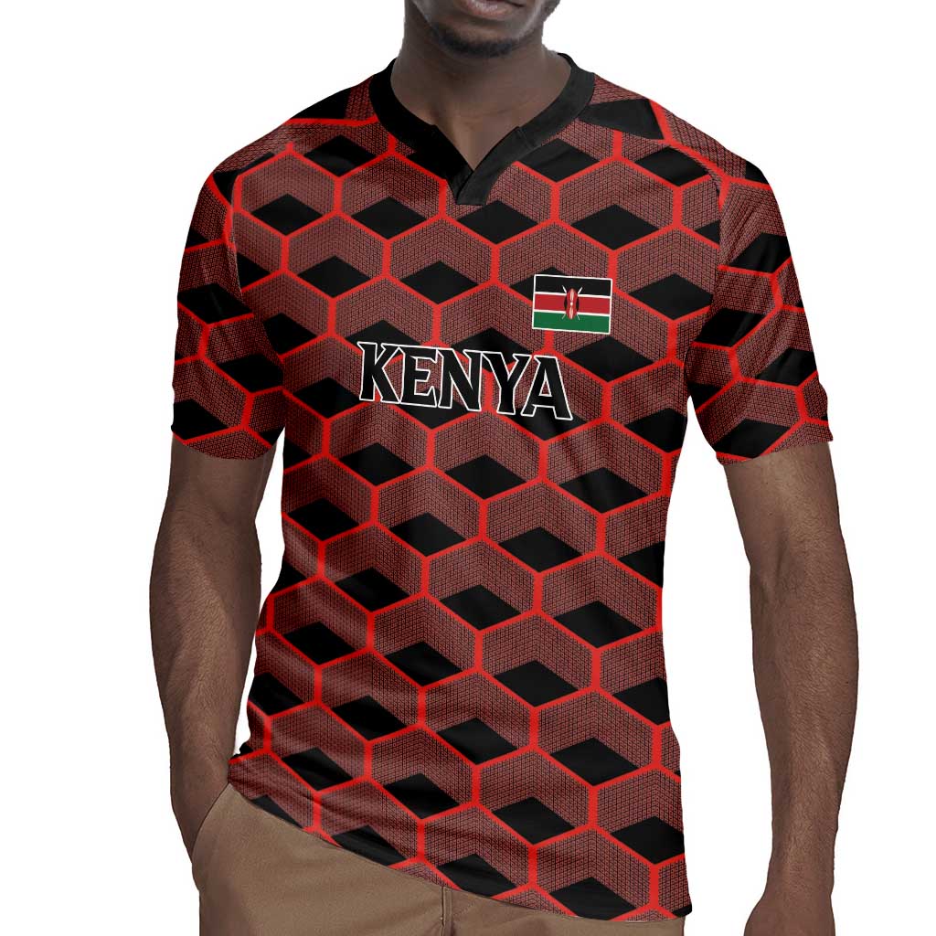 Personalized Kenya Athletics Rugby Jersey Black Jersey - African Pride