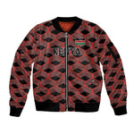 Personalized Kenya Athletics Sleeve Zip Bomber Jacket Black Jersey - African Pride