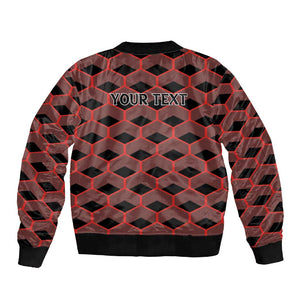 Personalized Kenya Athletics Sleeve Zip Bomber Jacket Black Jersey - African Pride