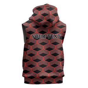 Personalized Kenya Athletics Sleeveless Hoodie Black Jersey - African Pride