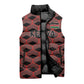 Personalized Kenya Athletics Black Jersey Sleeveless Puffer Jacket
