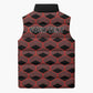 Personalized Kenya Athletics Black Jersey Sleeveless Puffer Jacket