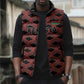 Personalized Kenya Athletics Black Jersey Sleeveless Puffer Jacket