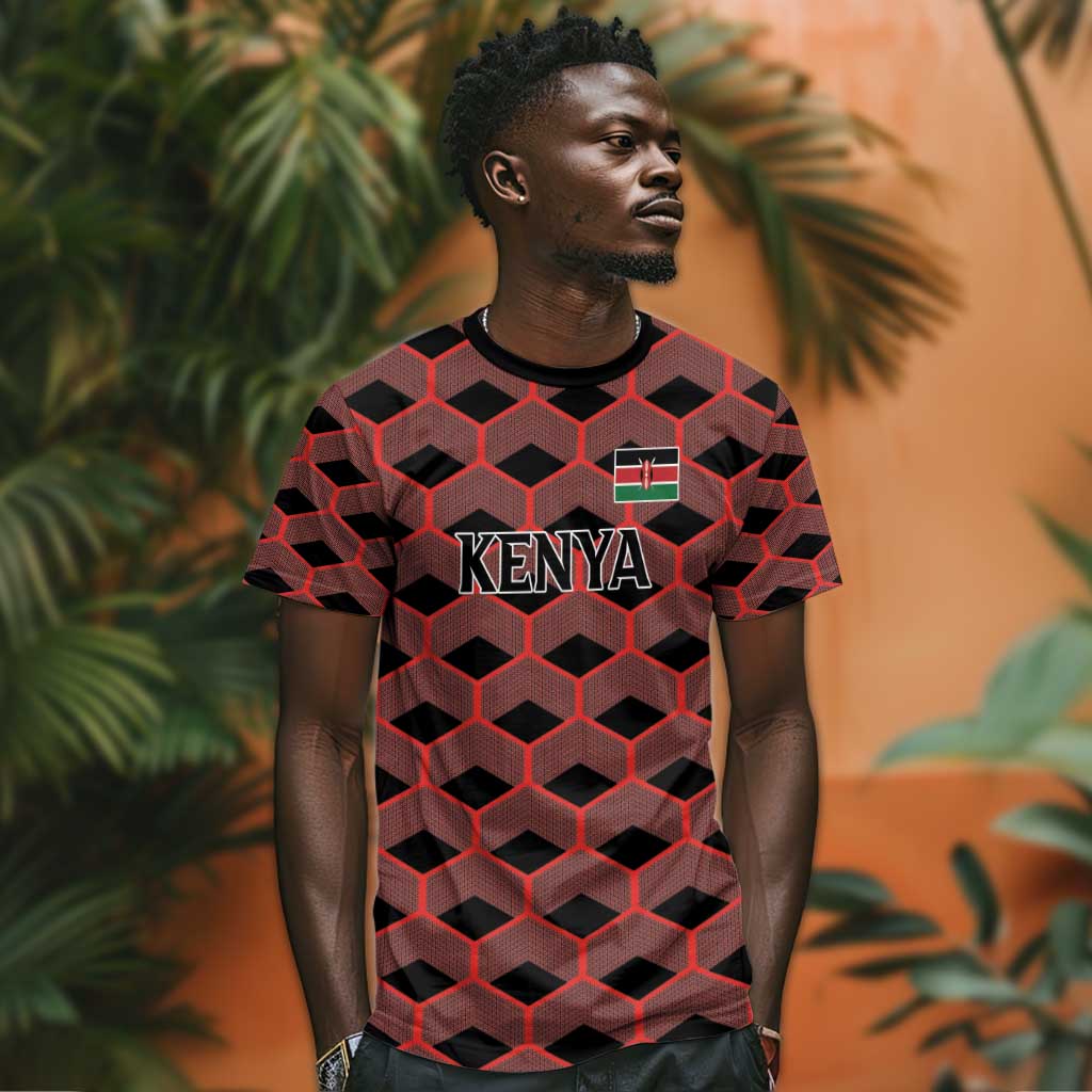 Personalized Kenya Athletics T shirt Black Jersey - African Pride