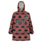 Personalized Kenya Athletics Wearable Blanket Hoodie Black Jersey - African Pride