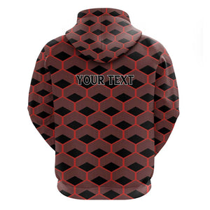 Personalized Kenya Athletics Zip Hoodie Black Jersey - African Pride