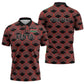 Personalized Kenya Athletics Black Jersey Zipper Polo Shirt
