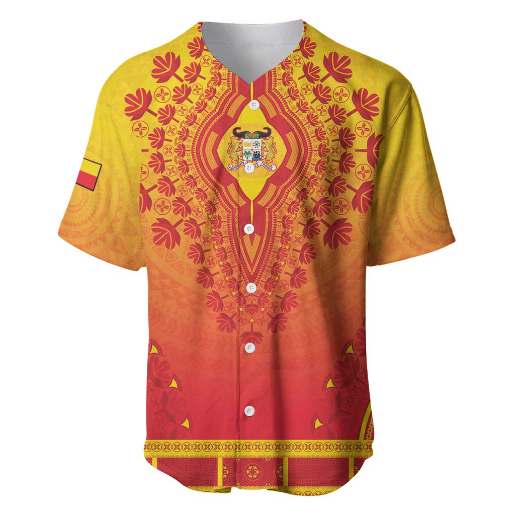 Personalized Afro Benin Baseball Jersey African Dashiki Style - African Pride