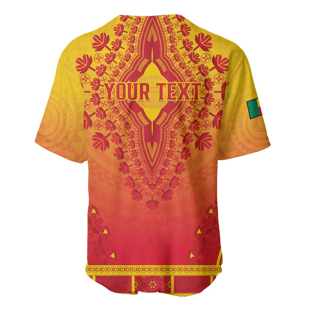 Personalized Afro Benin Baseball Jersey African Dashiki Style - African Pride