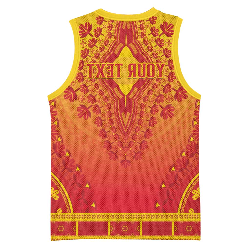 Personalized Afro Benin Basketball Jersey African Dashiki Style - African Pride