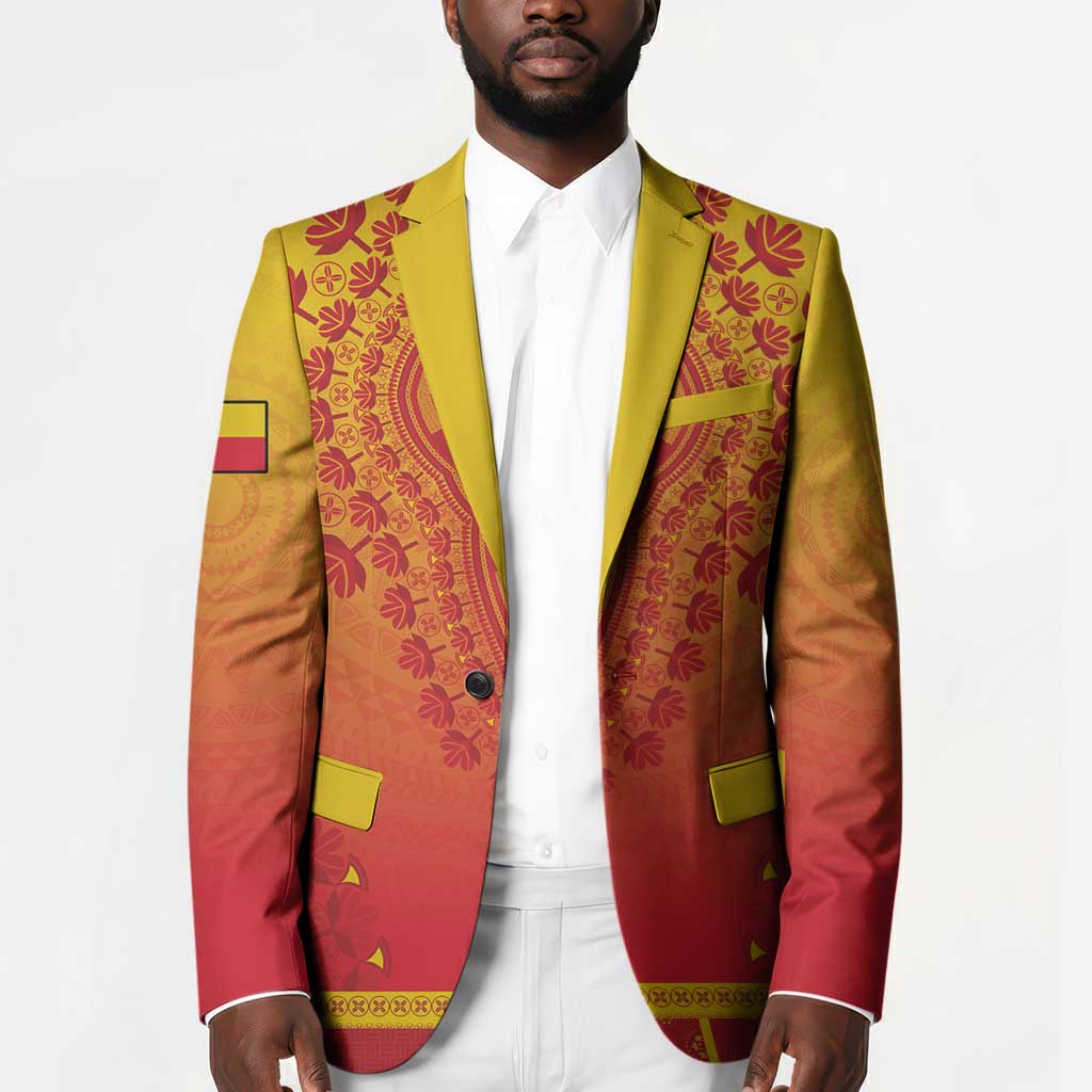 Personalized Benin African Dashiki Blazer