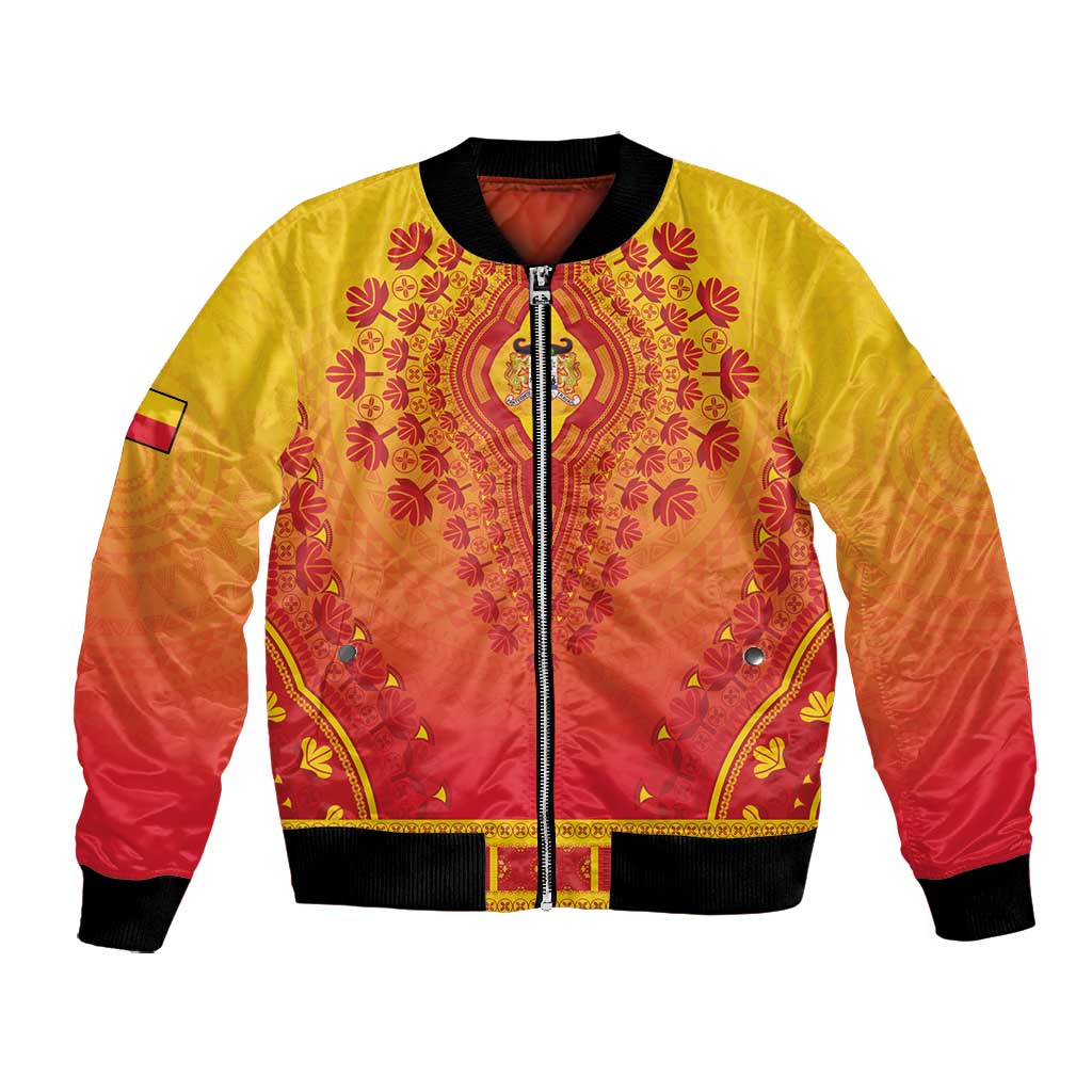 Personalized Afro Benin Bomber Jacket African Dashiki Style - African Pride