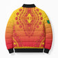 Personalized Benin African Dashiki Bomber Puffer Jacket